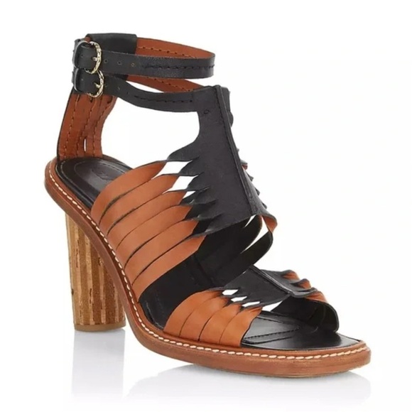 NWT ULLA JOHNSON Madeira Twisted Leather Sandals size 6 - Picture 1 of 6